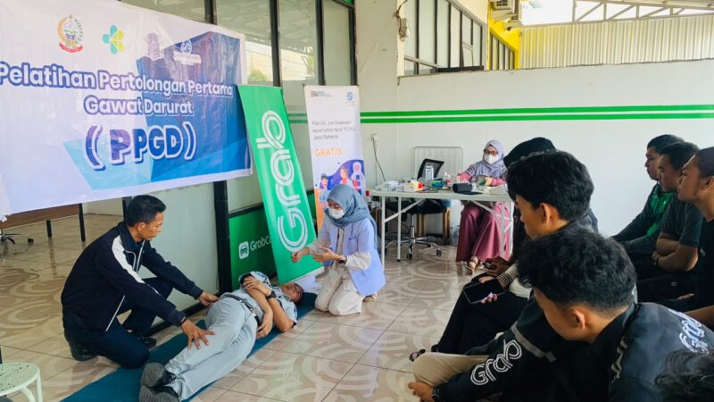 PT Jasa Raharja (Persero) Cabang Parepare, Sulawesi selatan, menginisiasi kegiatan Safety Campaign bersama komunitas Driver Grab Kabupaten Sidrap 