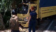 Kondisi korban saat ditabrak truk 10 roda
