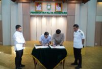 Penandatanganan MoU Pemerintah Kota Parepare, Sulawesi selatan bersama dengan News Star Cineplex (NSC) terkait sewa barang milik daerah