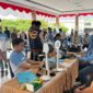 Suasana pelayanan paspor di Car Free Day kabupaten Wajo dalam program pasporia kantor Imigrasi kelas II TPI Parepare