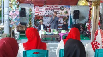 Suasana perayaan Maulid Nabi Muhammad SAW 1448H dan Pesta Kemerdekaan 