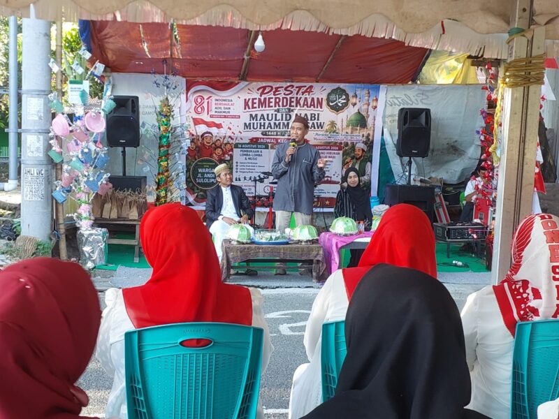 Suasana perayaan Maulid Nabi Muhammad SAW 1448H dan Pesta Kemerdekaan 