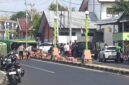 Kondisi truk terbalik dalam peristiwa kecelakaan