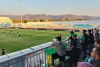 Suasana pertaningan antara Parepare vs Pinrang dalam turnamen sepakbola piala Gubernur Sulsel 2026 di stadion Bj Habibie Parepare