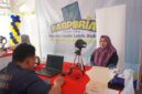 Suasana pelayanan paspor di Pasporia Car Fredy Day PInrang