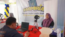 Suasana pelayanan paspor di Pasporia Car Fredy Day PInrang