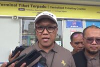 Branc Manager (BM) PT Pelindo Multi Terminal Branch Parepare, Sulawesi selatan, Darwis saat diwawancarai awak media