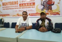 (Kiri) Baswedang, Bendahara KONI Parepare saat memimpin Monev Cabor jelang Porprov Sulsel