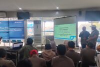Suasana kunjungan media di Pelabuhan Nusantara Parepare, Sulawesi selatan dalam kegiatan Media Port Visit