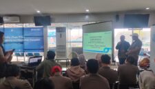Suasana kunjungan media di Pelabuhan Nusantara Parepare, Sulawesi selatan dalam kegiatan Media Port Visit