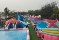 Suasana Joyland di Taman Mattirotasi kota Parepare